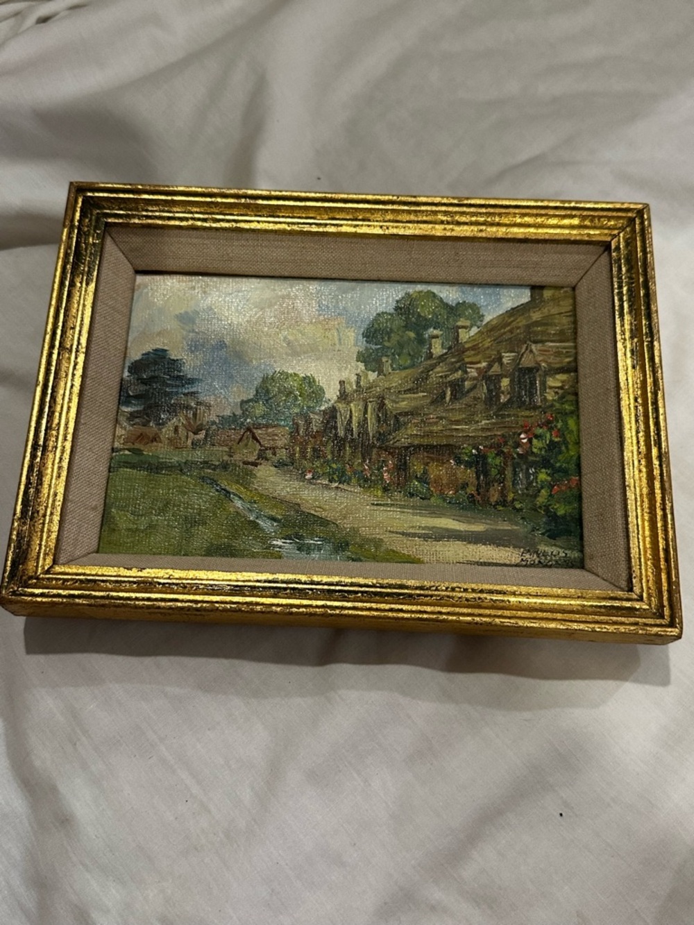 Framed Arlington Row by Phyllis Morgans a British painter who was born in 1911.